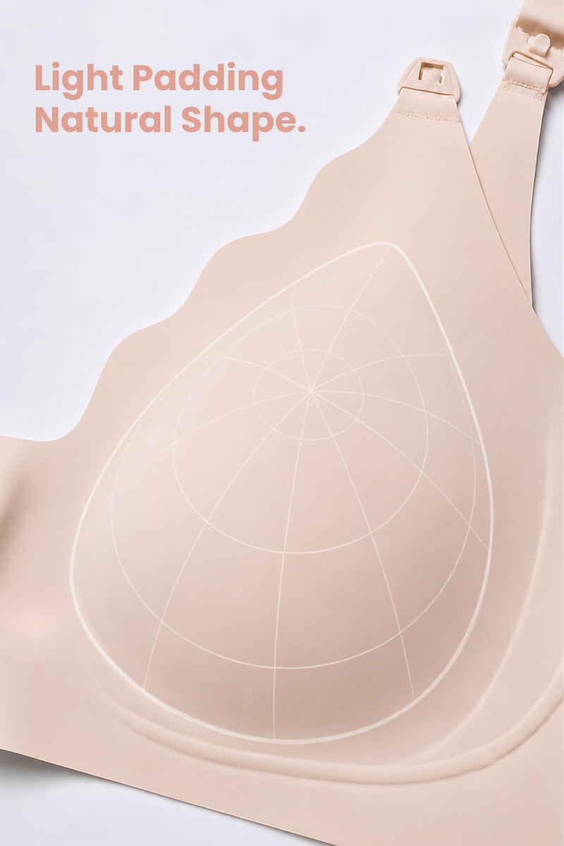 Sculpt & Lift Scallop Nursing Bra - Champagne