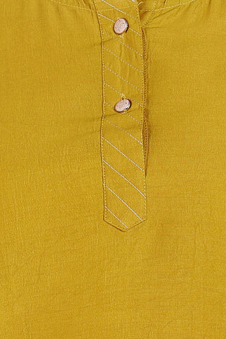 Yellow Maternity Suit Set with Dupatta - House Of Zelena™