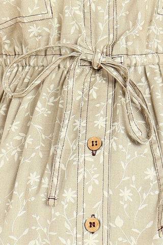 Ditsy Traveller's 100% Cotton Zipless Maternity Dress
