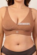 247 Extra Support Cotton Feeding Bra with Adjuster - Honey