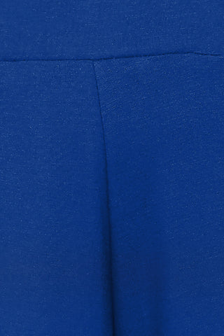 Blue Pajama cotton fabric; breathable material ensures comfortable sleep.