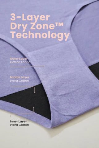 Cotton Cut & Sew Mid-Rise Hipster - M-Blue