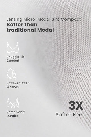 247 (Upgraded) White Modal Padded Maternity Feeding Bra