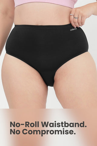 The Invisible Panty Pack Of 3 (Modal | High Rise | Black, Mauve & Navy)