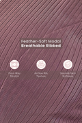 Sera Broad-Rib Bra - Purple