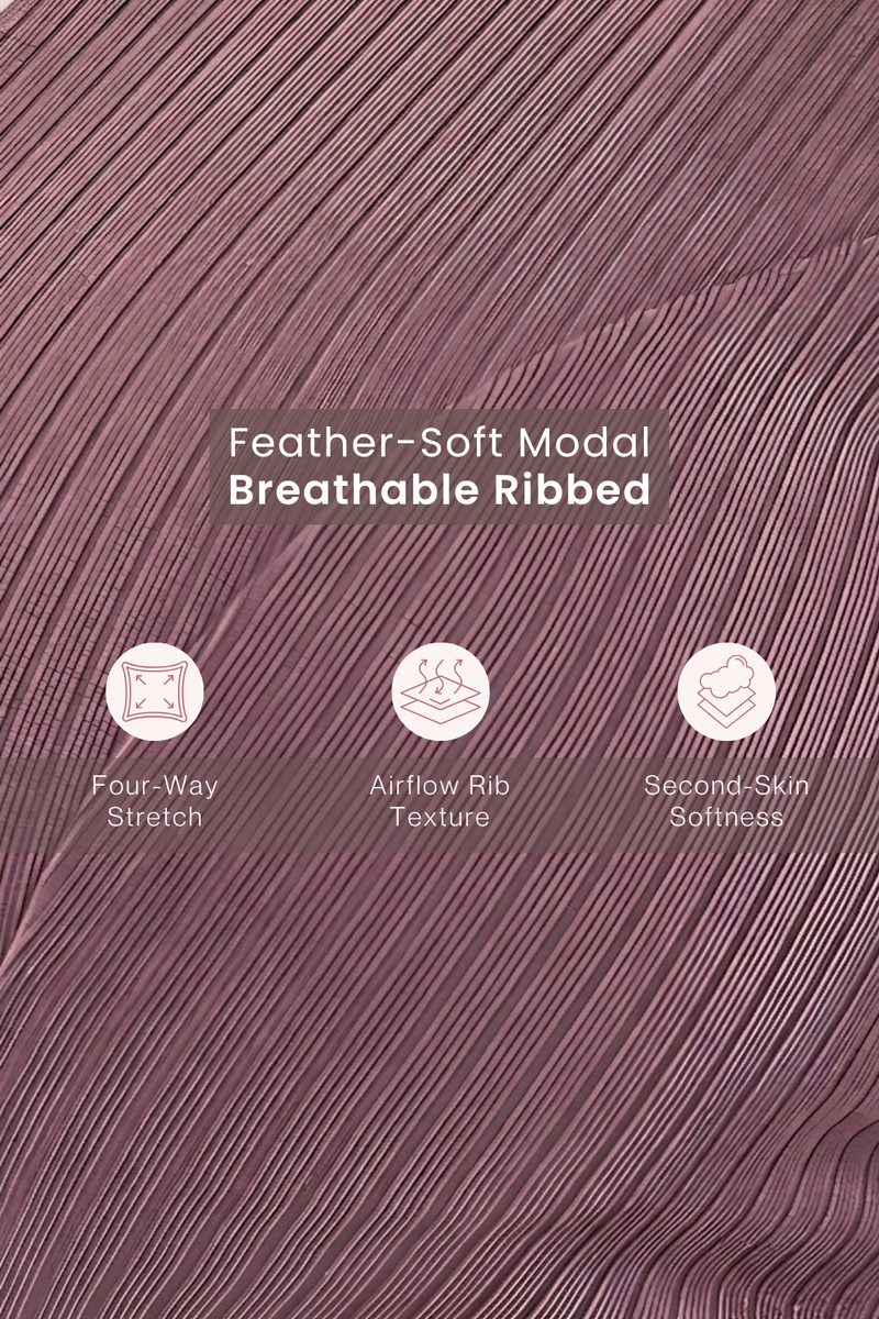 Sera Broad-Rib Bra - Purple