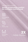 Natural Shape Wide Rib Bra - Lavender