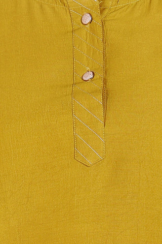 Yellow Maternity Suit Set with Dupatta - House Of Zelena™