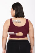 Sculpt & Lift Cotton Sports Bra - Wine