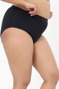 House of Zelena Cotton High-Rise Hipster Seamless Underwear - Black for comfort.