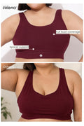 Sculpt & Lift Cotton Sports Bra - Wine