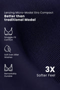 Ruched Invisible Button Nursing Bra - Future Dusk