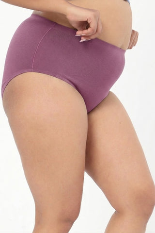 Cotton Bonded High-Rise Hipster - Onion