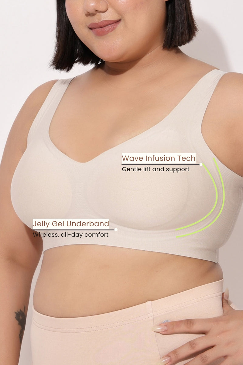 Sculpt & Lift Wave Edition Bra - Ivory