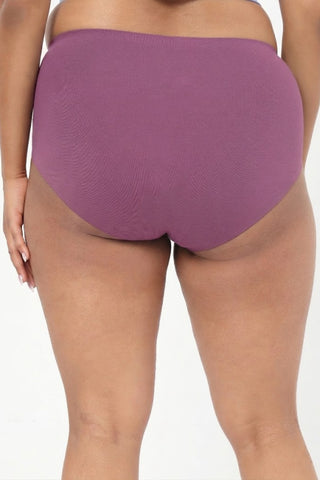 Cotton Bonded High-Rise Hipster - Onion