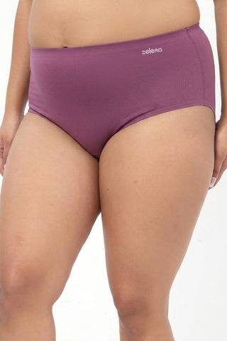 Cotton Bonded High-Rise Hipster - Onion