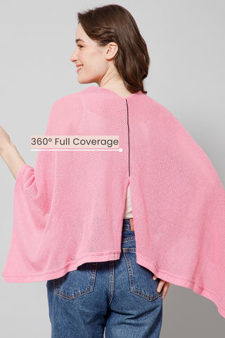 Rosy Pink Honeycomb Feeding & Nursing Cover