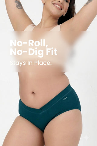 Modal C-Section Panty - Medium Teal