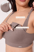 Sculpt & Lift Scallop Nursing Bra - Chrome