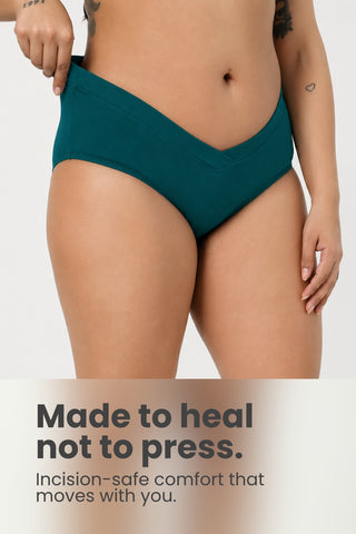 Modal C-Section Panty - Medium Teal