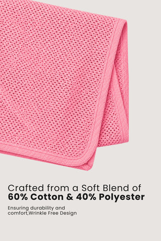 Rosy Pink Honeycomb Feeding & Nursing Cover