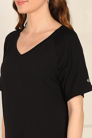 Black Maternity Palazzo Set