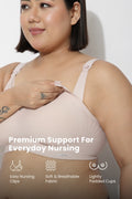 Sculpt & Lift Powermesh Nursing Bra - Blush