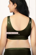247 (Upgraded) Army Green Modal Padded Maternity Feeding Bra