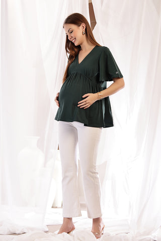 Bottle Green Cotton fabric; breathable material provides comfort in all climates.