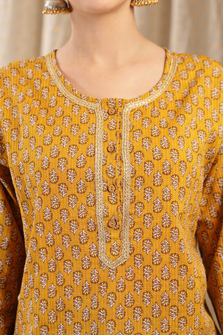 Ocher Booty Feeding Top; stretch neckline allows fast breastfeeding access.