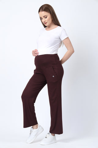 Dark Chocolate Pants stretch; fabric stretch ensures comfort during activity.