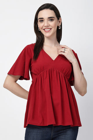 https://houseofzelena.com/products/v-neck-cotton-maternity-nursing-top-red