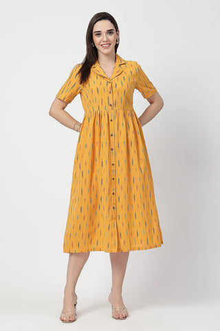 House of Zelena Ikat Print Zipless Feeding Dress - Trusted by Mothers for Quality