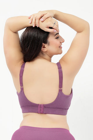Sera Broad-Rib Bra - Purple