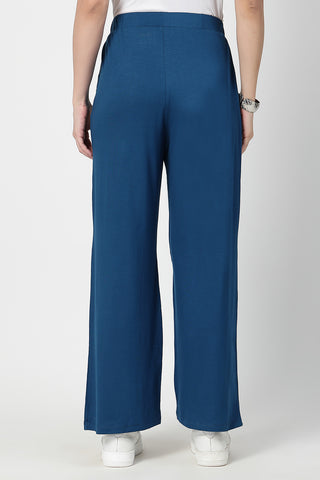 Deep Teal High Waist Maternity Palazzo