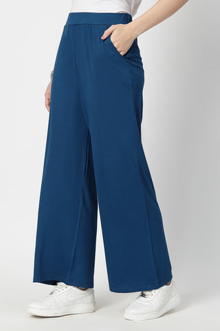 Deep Teal High Waist Maternity Palazzo