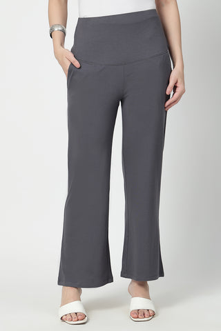 https://houseofzelena.com/collections/postpartum-pants/products/flared-high-waist-maternity-pants-with-pockets-charcoal-grey