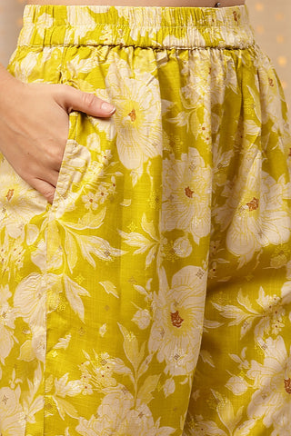 Zipless Feeding Kurta-Pant Set - Mustard Yellow