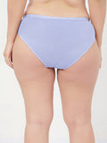 Cotton Mid-Rise Hipster - M-Blue