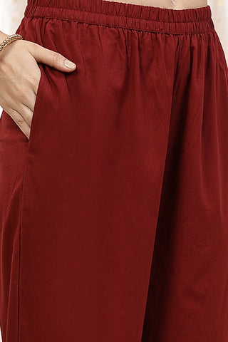 Close-up of the Embroidered Floral Cotton pattern and soft Cotton fabric texture.