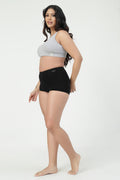 Sculpting Cotton High Rise Boy Short - Black
