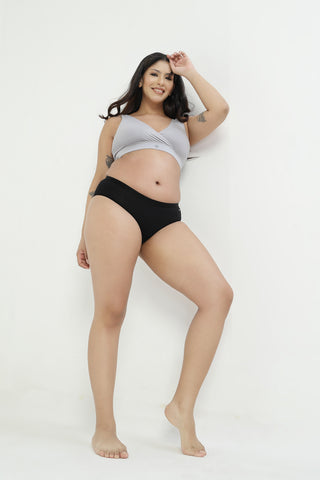 247 (Upgraded) Silver Grey Modal Padded Maternity Feeding Bra