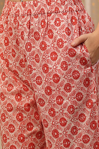 Zipless Feeding Kurta-Pant Set - Pink