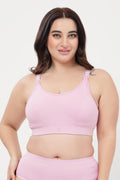 SecureFit Cotton Non-Padded Feeding Bra - Baby Pink