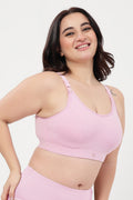 SecureFit Cotton Non-Padded Feeding Bra - Baby Pink