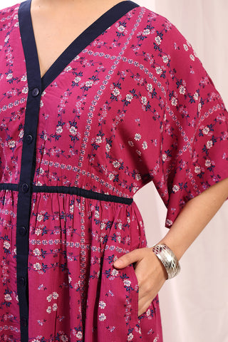 House of Zelena Floral Printed Zipless Feeding Shirtdress - Trusted by Mothers for Quality