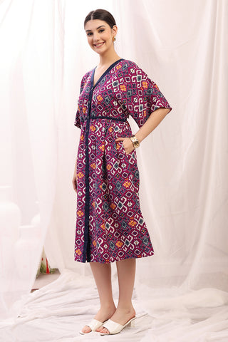 House of Zelena Floral Printed Zipless Feeding Shirtdress - Trusted by Mothers for Quality