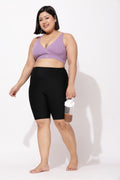 247 Extra Support Cotton Feeding Bra with Adjuster - Melange Purple