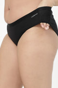Cotton Mid-Rise Hipster - Black