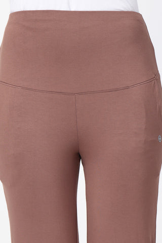 Mocha Flared Pants movement; cut allows for comfortable leg movement and a non-restrictive fit.
